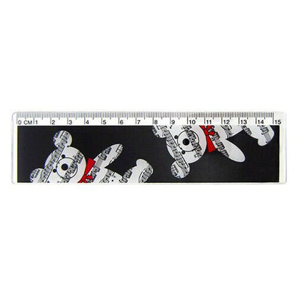 Music Themed 15cm/6 Inch Plastic Measuring Ruler for School Home Office - PartyErasers