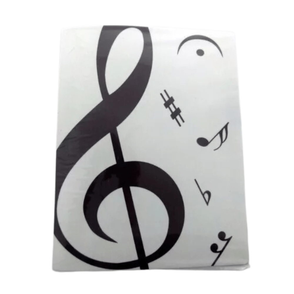 Music themed 20 Pockets Plastic Folder Display Book Soft Cover - PartyErasers