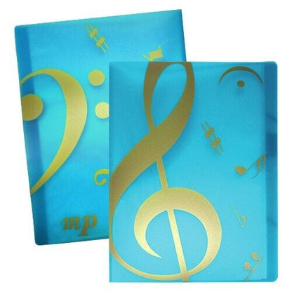 Music themed 20 Pockets Plastic Folder Display Book Soft Cover - PartyErasers