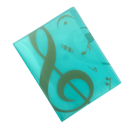Music themed 20 Pockets Plastic Folder Display Book Soft Cover - PartyErasers