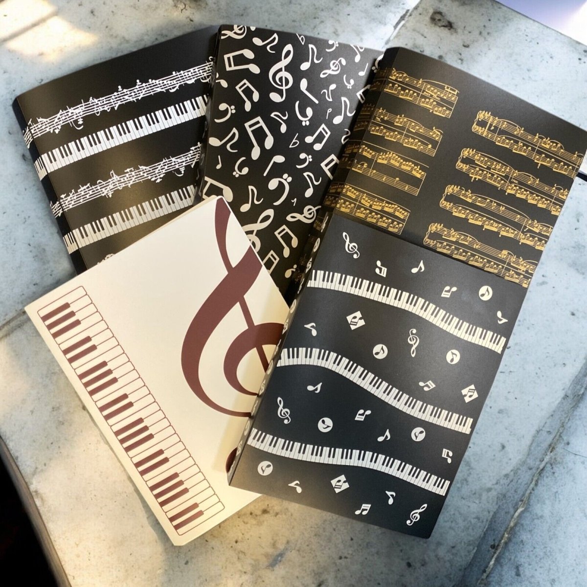 Music Themed 40 pockets A4 Display Folder Document Folder - PartyErasers