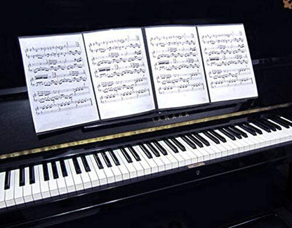 Music Themed 6 Pages Expand Piano Sheet Music File Folder Presentation - PartyErasers