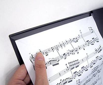 Music Themed 6 Pages Expand Piano Sheet Music File Folder Presentation - PartyErasers