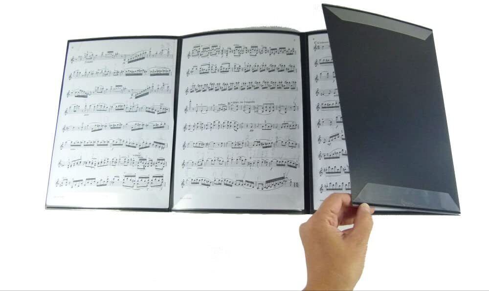 Music Themed 6 Pages Expand Piano Sheet Music File Folder Presentation - PartyErasers