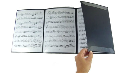 Music Themed 6 Pages Expand Piano Sheet Music File Folder Presentation - PartyErasers