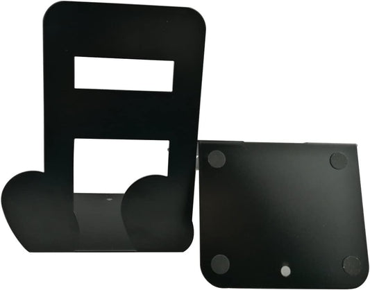 Music Themed A Pair of Semiquaver Solid Metal Book Stand Bookend For Music Lover - PartyErasers