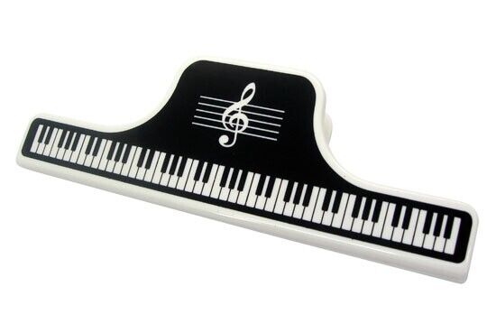Music Themed Black Keyboard Large Paper Clip - PartyErasers