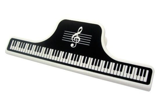 Music Themed Black Keyboard Large Paper Clip - PartyErasers