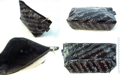 Music Themed Black Music Score Sheet Design Travel/Stationery/Accessories Fla... - PartyErasers