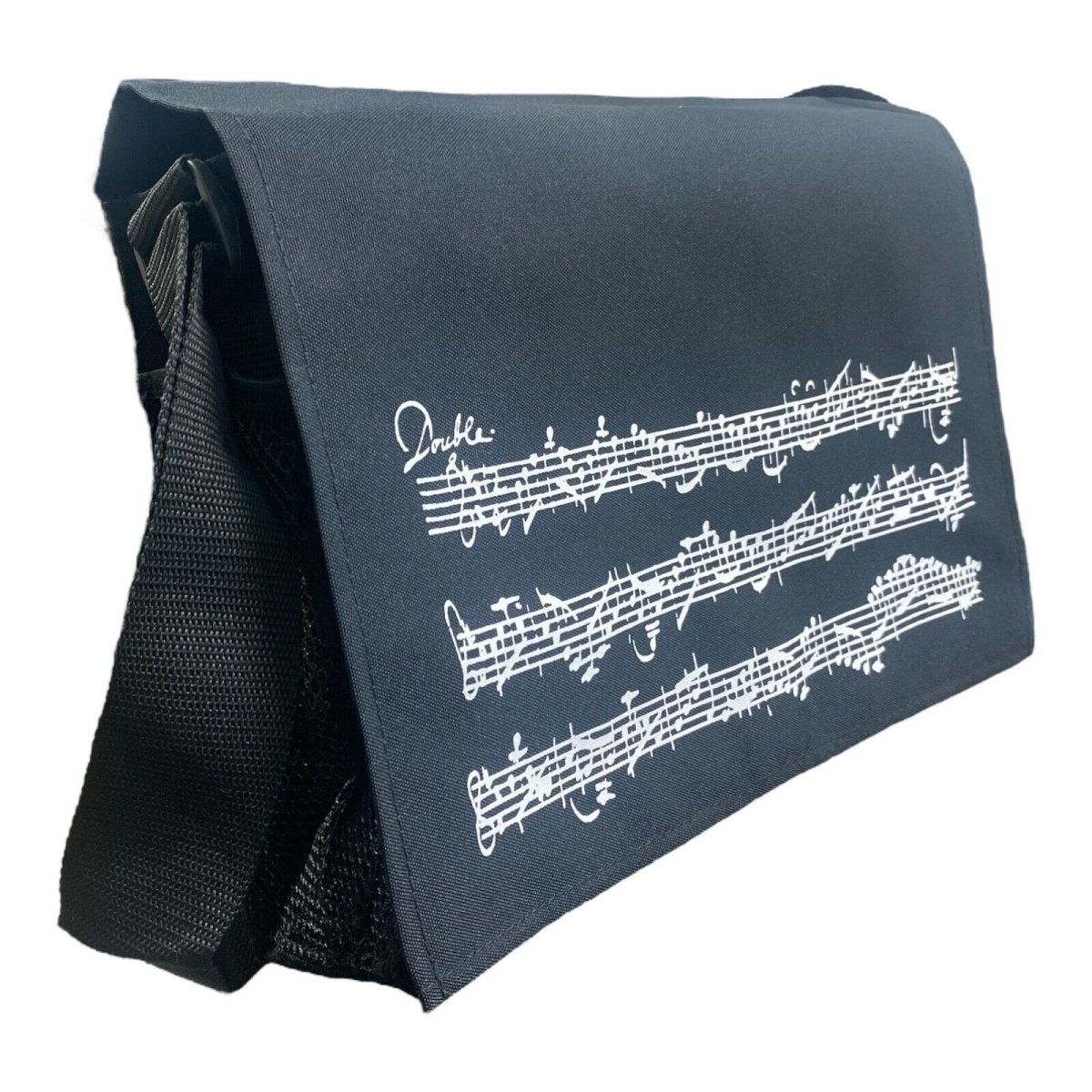 Music Themed Black Musical Note Messenger/crossbody bag - PartyErasers