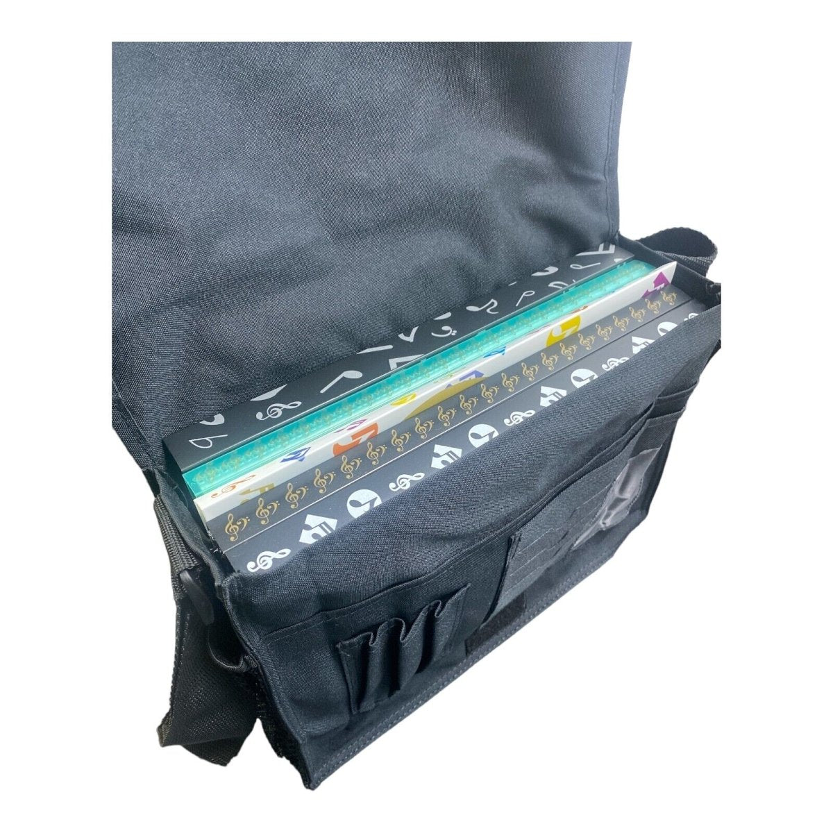 Music Themed Black Musical Note Messenger/crossbody bag - PartyErasers