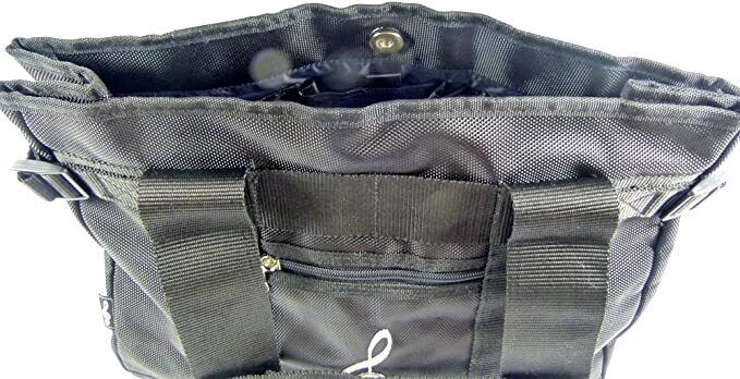 Music Themed Briefcase work bag - Treble Clef (Black) - PartyErasers