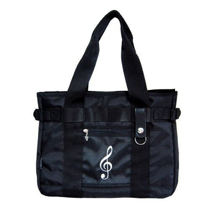 Music Themed Briefcase work bag - Treble Clef (Black) - PartyErasers