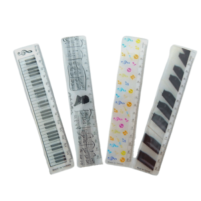 Music Themed Designs 15cm Rulers - Variety Pack (Pack of 5) - PartyErasers