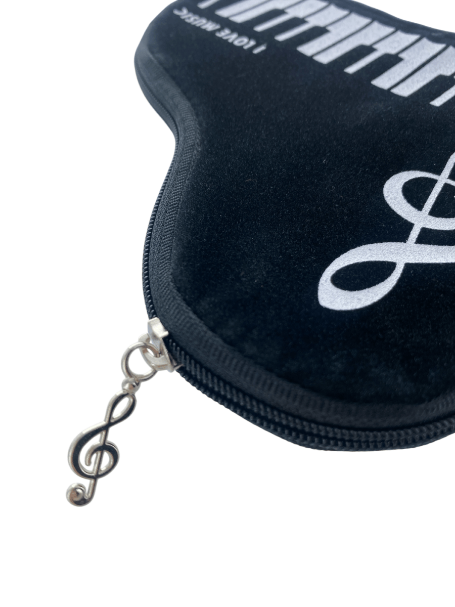 Music Themed Grand Piano shape Keyboard Design Coin Purse - PartyErasers