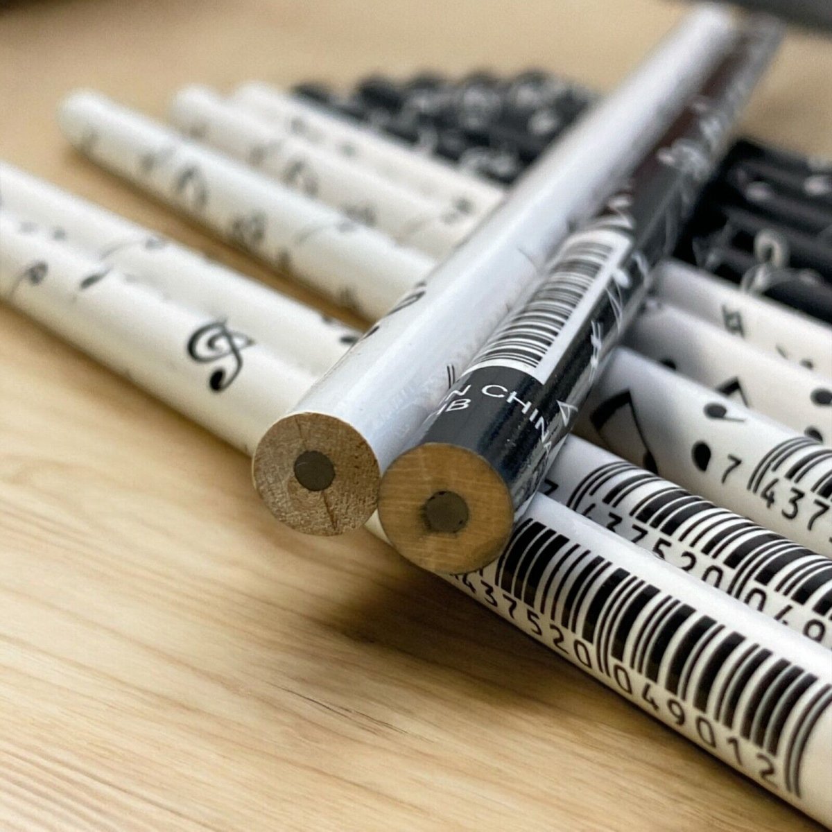 Music Themed HB Pencils (12pcs) Stationery Music Gifts - PartyErasers