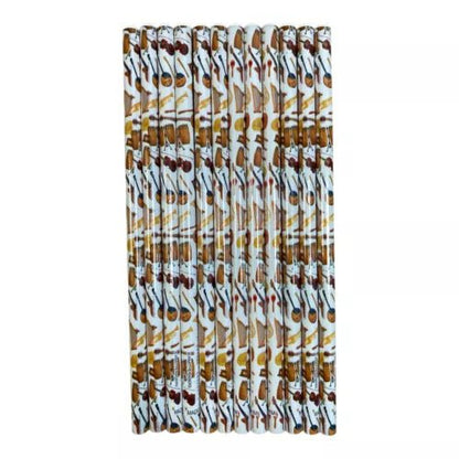 Music Themed HB Pencils (12pcs) Stationery Music Gifts - PartyErasers