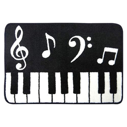 Music Themed Keyboard Design Floor Door Mat - PartyErasers