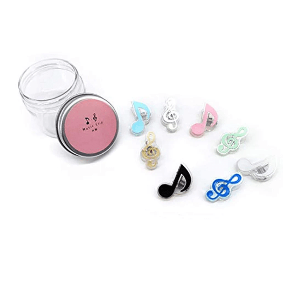 Music Themed Mini Paper Clips (Treble Clefs and Eighth Notes) Music Gift Rewards - PartyErasers