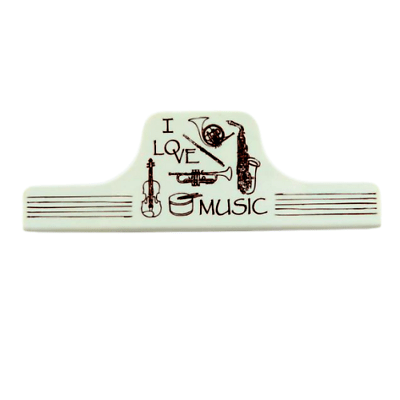 Music Themed Music Instruments Large Clip - White - PartyErasers