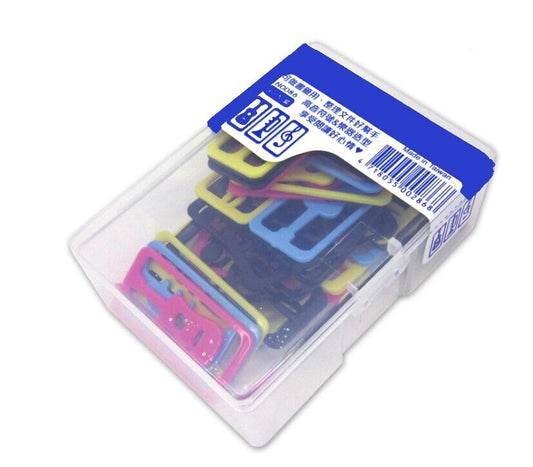 Music Themed Musical Instruments Mini Bookmarks (a Box of 40) - PartyErasers