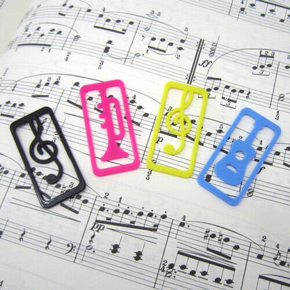 Music Themed Musical Instruments Mini Bookmarks (a Box of 40) - PartyErasers