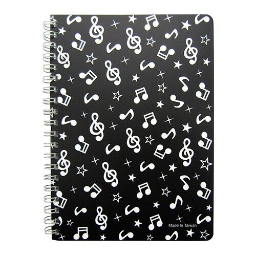 Music Themed Musical Notes Design Notebook for Music Student Teacher Gift - PartyErasers