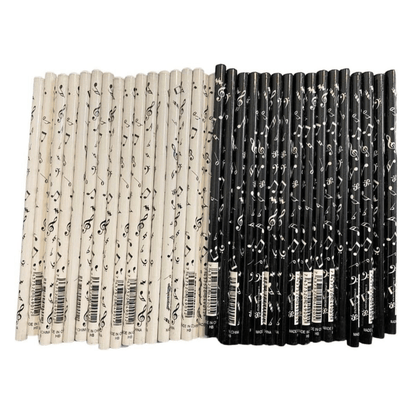 Music Themed Musical Notes Pencils (60pcs) Stationery as Music Gifts Party Bag - PartyErasers