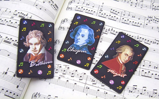 Music Themed Musicians Pictured Magnets (3 in a pack) - PartyErasers