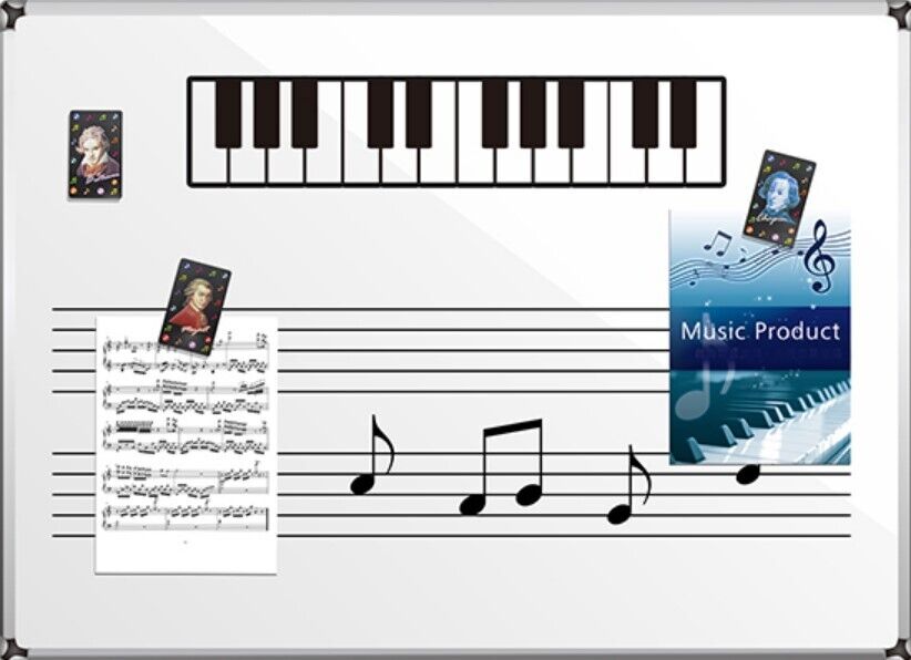 Music Themed Musicians Pictured Magnets (3 in a pack) - PartyErasers