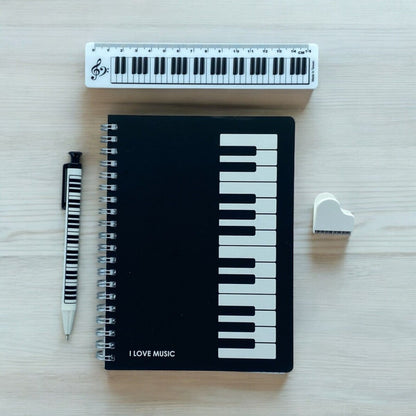 Music Themed Notebook Stationery Set Music Teachers/Student/School Gift (KB) - PartyErasers