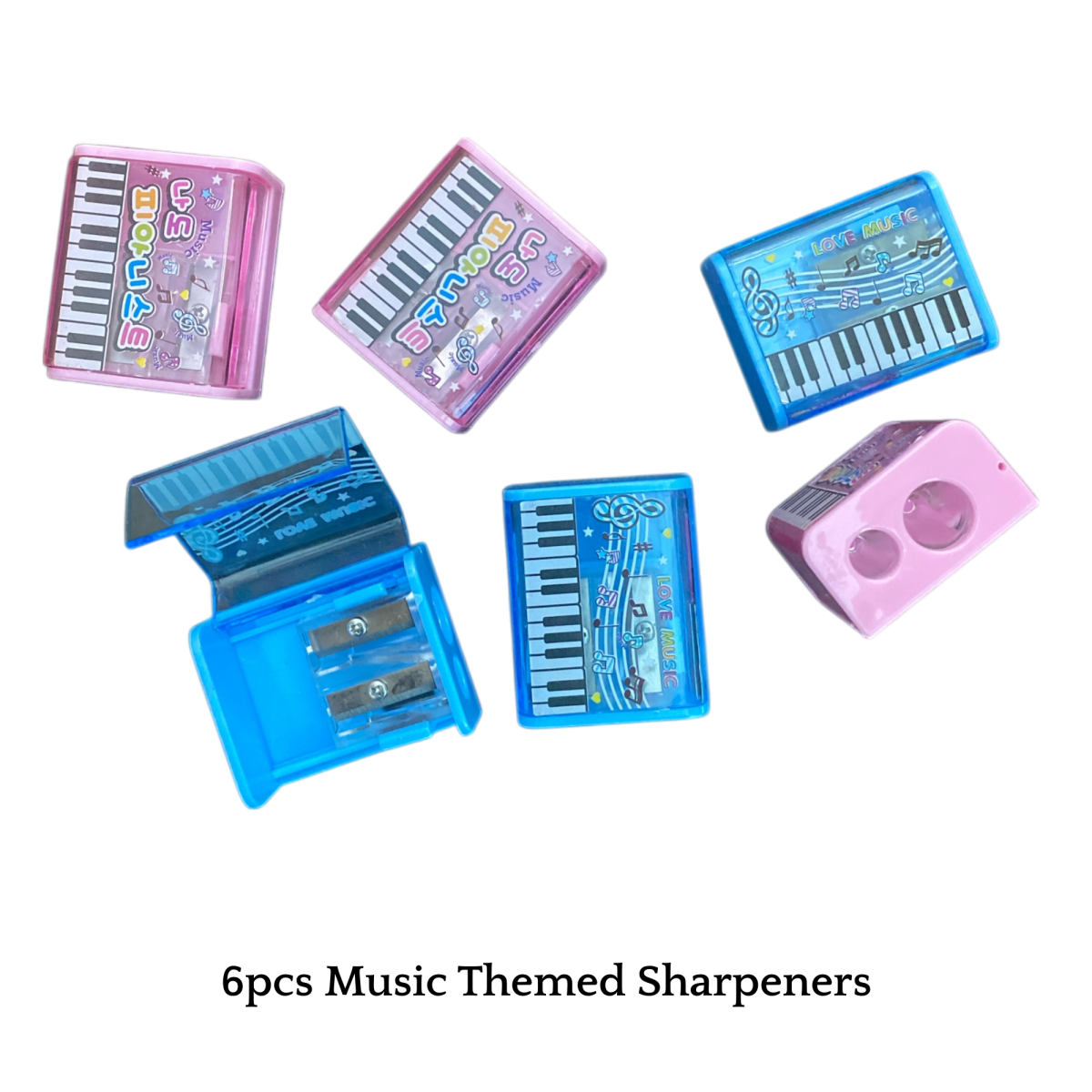 Music Themed Party Bag Fillers Stationery Gift Set Kids School Bundle (65pcs) - PartyErasers