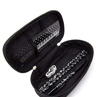 Music Themed Pencil Case/Pouch - Keyboard - PartyErasers