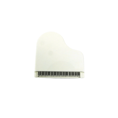 Music Themed Piano Shape Memo Clip with Pen Holder and Magnet - White - PartyErasers