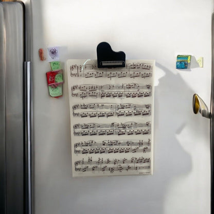 Music Themed Piano Shape Memo Magnetic Clip - PartyErasers