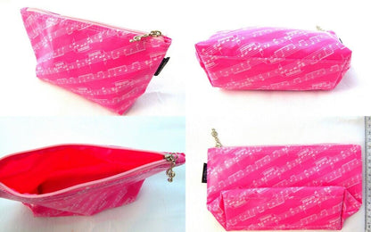 Music Themed Pink Music Score Sheet Design Travel/Stationery/Accessories Flat... - PartyErasers