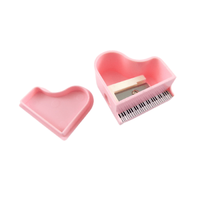 Music Themed Pink Piano Shape Pencil Sharpeners - Pink (Pack of 6) - PartyErasers