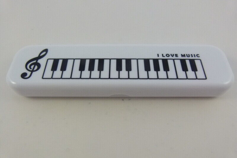 Music Themed Plastic Pencil Case Stationery Set with Eraser, Pencils, Ruler - PartyErasers
