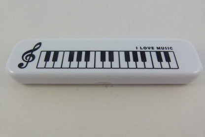 Music Themed Plastic Pencil Case Stationery Set with Eraser, Pencils, Ruler - PartyErasers