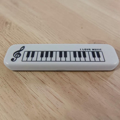 Music Themed Plastic Pencil Case Stationery Set with Eraser, Pencils, Ruler - PartyErasers