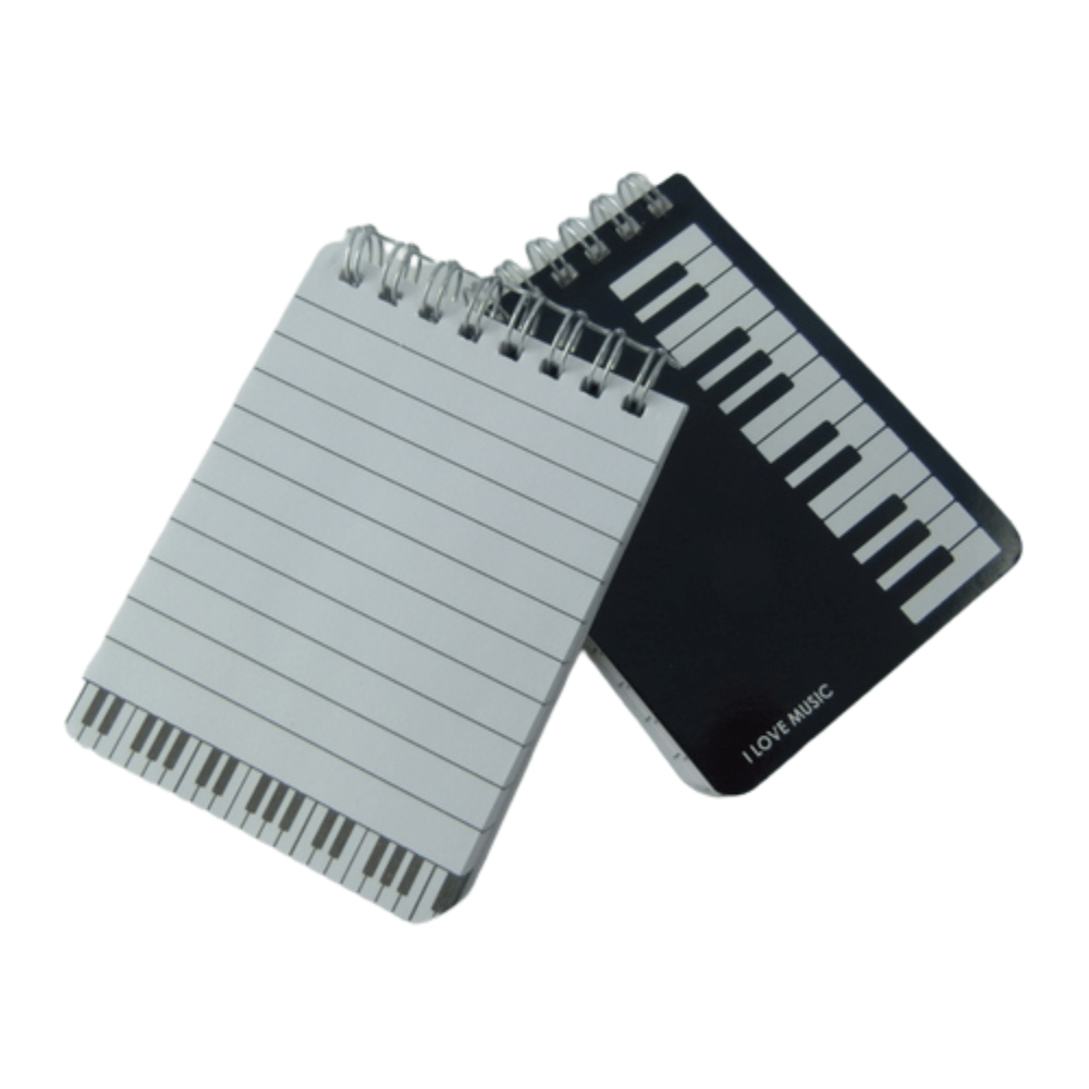 Music Themed Pocket Size A7 Notebook for Music Student Teacher Gift (Small) - PartyErasers