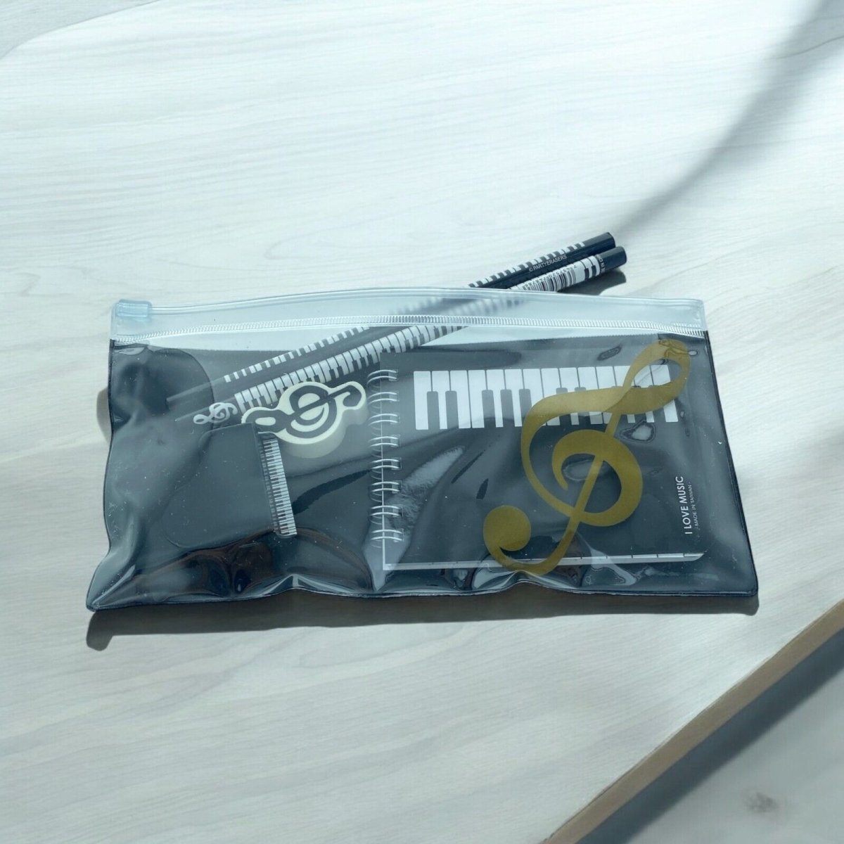 Music Themed Small Notebook Stationery Set for Music Teacher Student Rewards - PartyErasers