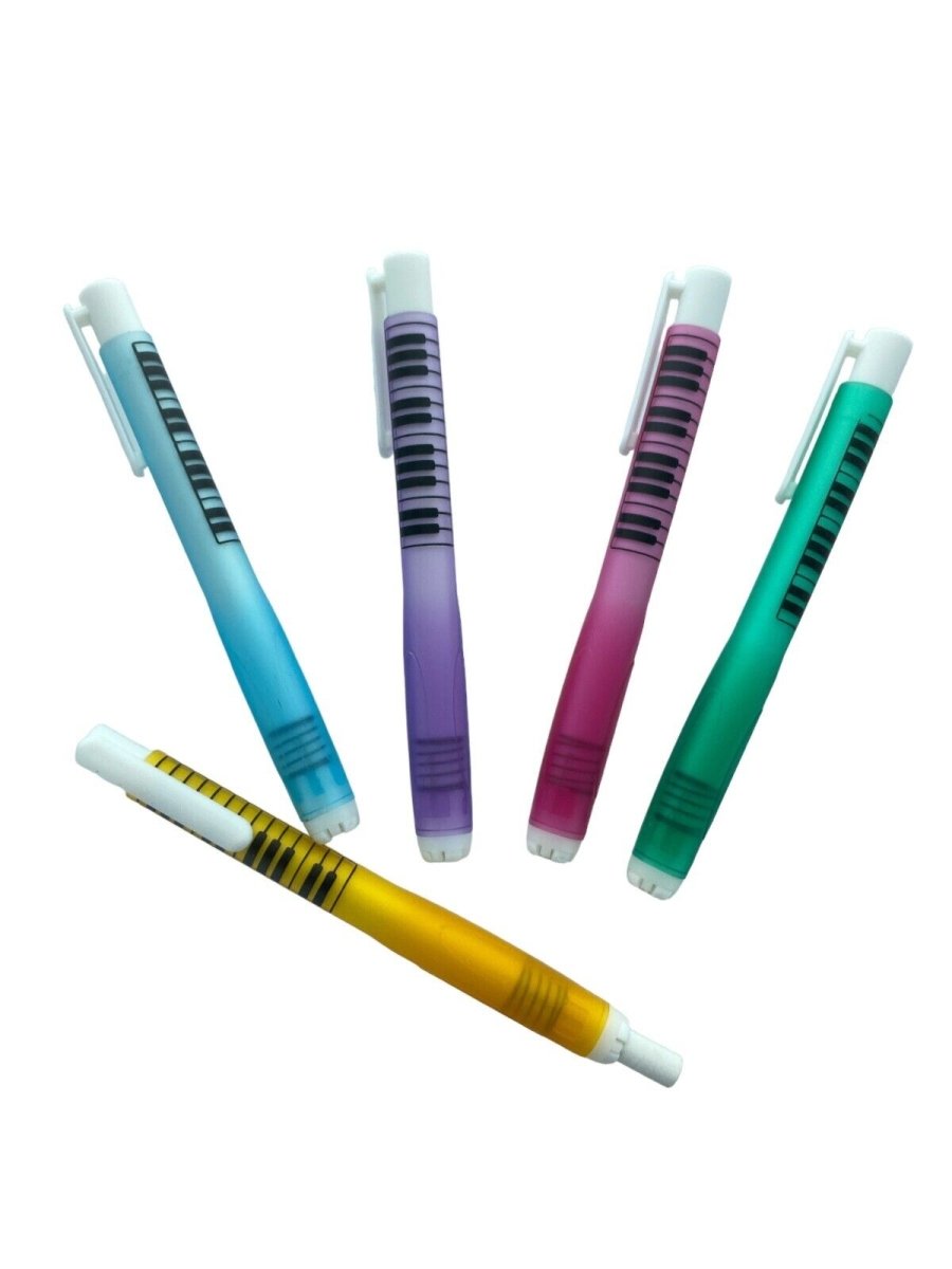 Music Themed Stationery Pen Style Automatic Retractable Eraser - PartyErasers