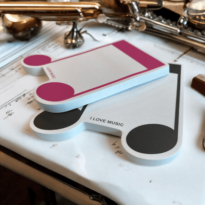 Music Themed Sticky Notes 50 sheets for music teachers students classroom - PartyErasers
