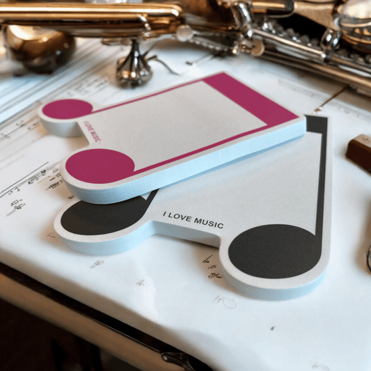 Music Themed Sticky Notes 50 sheets for music teachers students classroom - PartyErasers