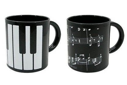 Music Themed White Treble Clef Design 250ml Plastic Drinking Mug - PartyErasers