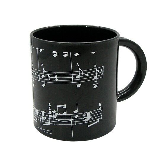 Music Themed White Treble Clef Design 250ml Plastic Drinking Mug - PartyErasers