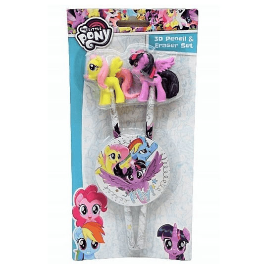 My Little Pony 3D Pencil & Eraser set - PartyErasers
