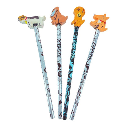 Novelty HB Pencils with Rubber Eraser on Top Rewards Student Classroom Party - PartyErasers