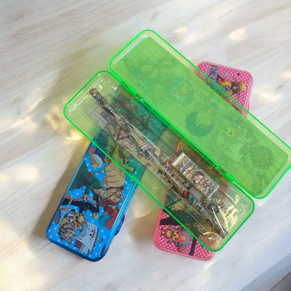 One Piece Manga Anime Stationery Plastic Pencil Case Set - PartyErasers